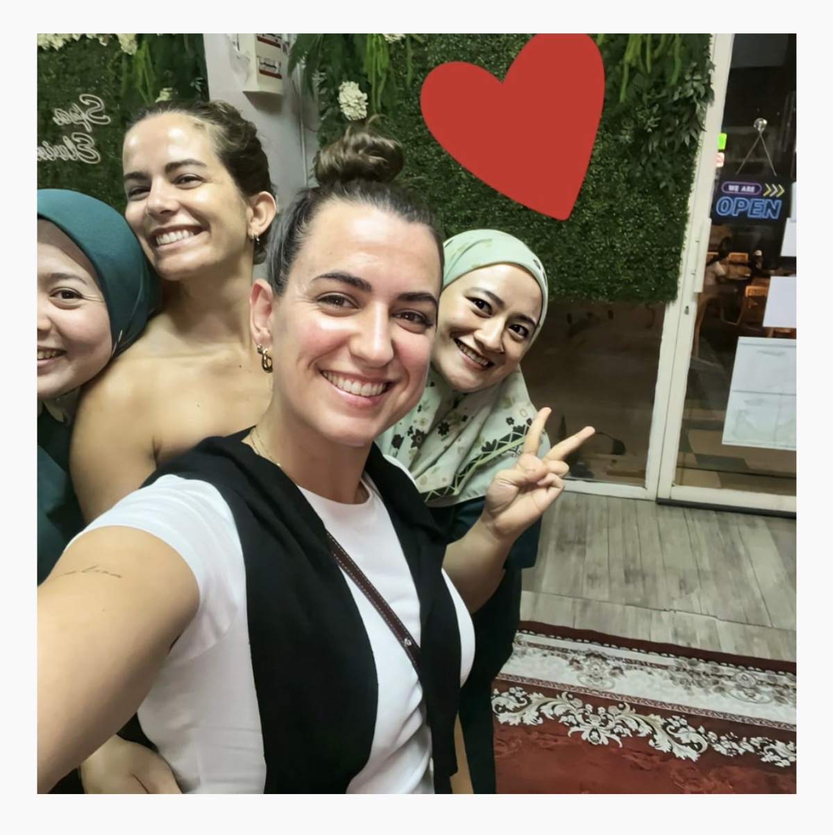 Mar Camarero and Oihane Martinez from Spain at Nayla Beauty Spa